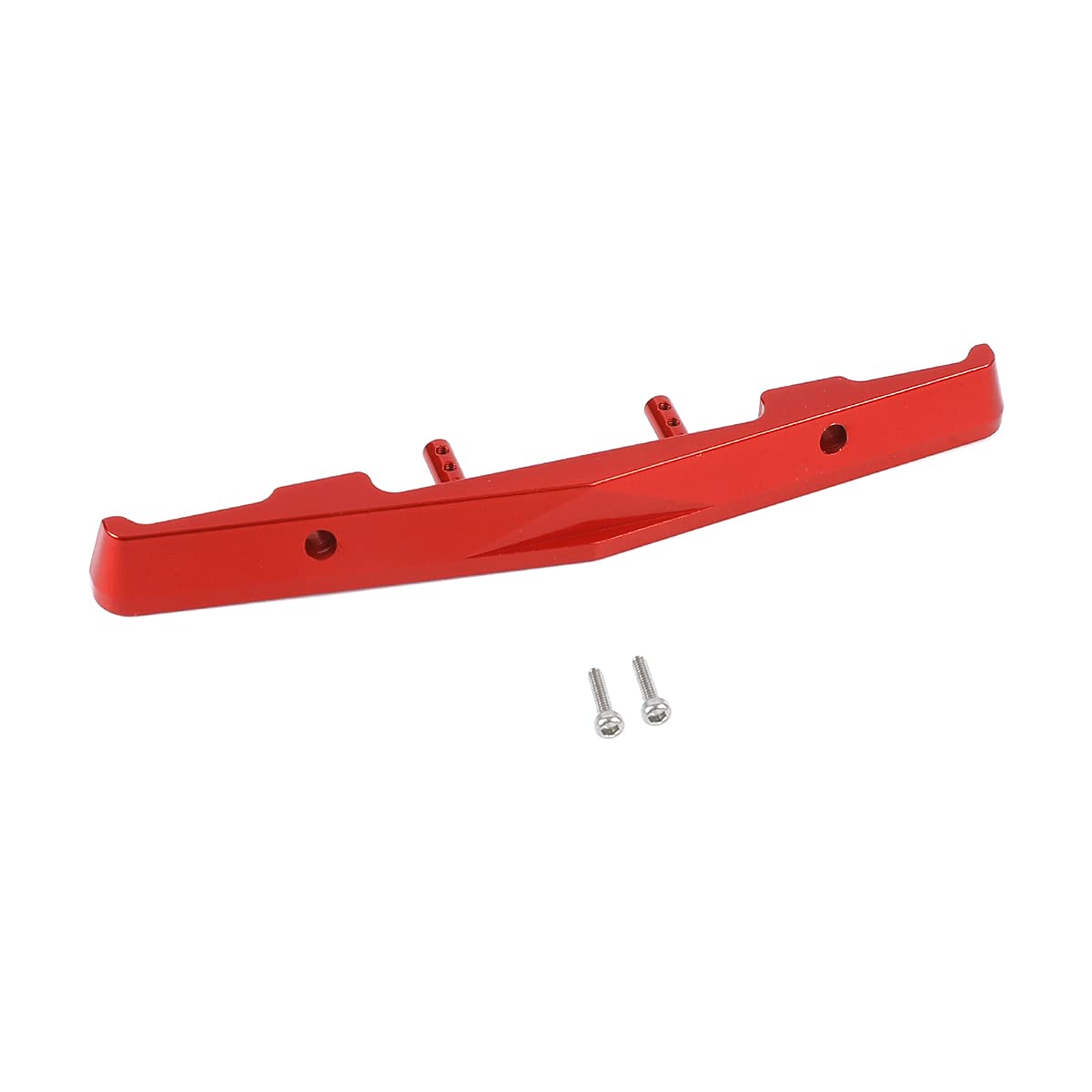 Aluminum Alloy Front Bumper for Axial SCX24 C10 1/24 RC Crawler Car Upgrades (Red)