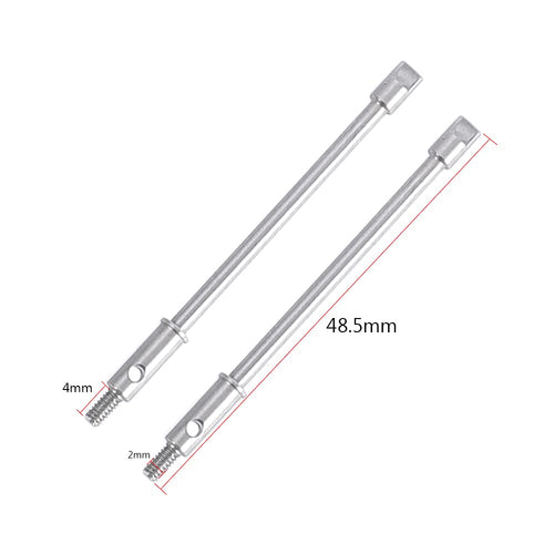 1/24 RC Stainless Steel Rear Axle Drive Shaft Set for Axial SCX24 RC Crawler Car Upgrade Parts (Rear)
