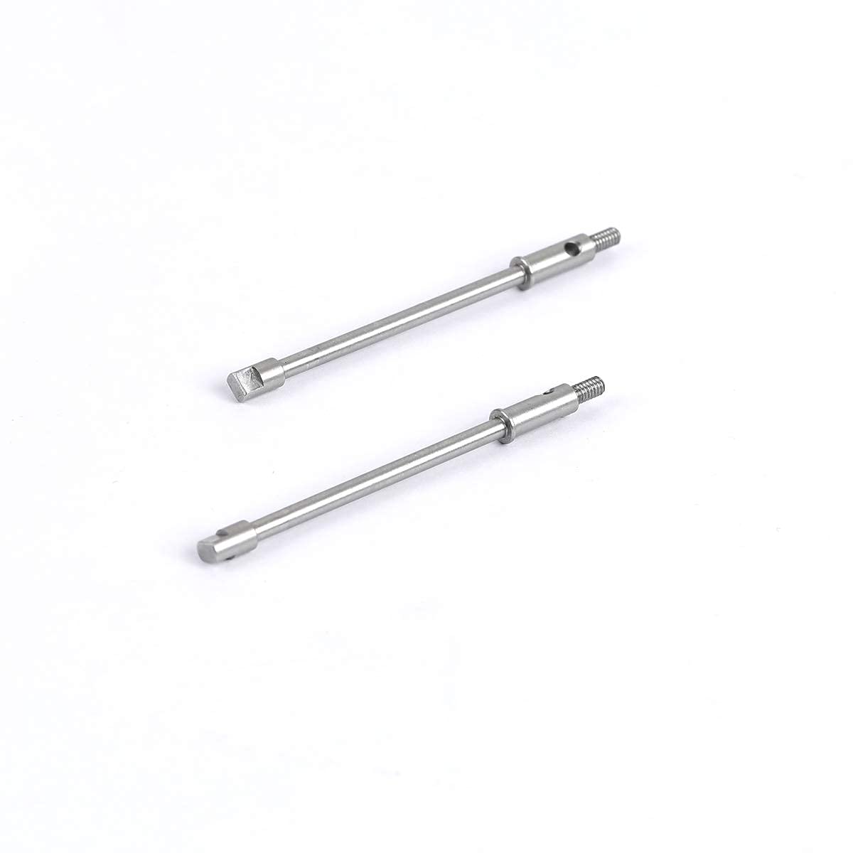 1/24 RC Stainless Steel Rear Axle Drive Shaft Set for Axial SCX24 RC Crawler Car Upgrade Parts (Rear)