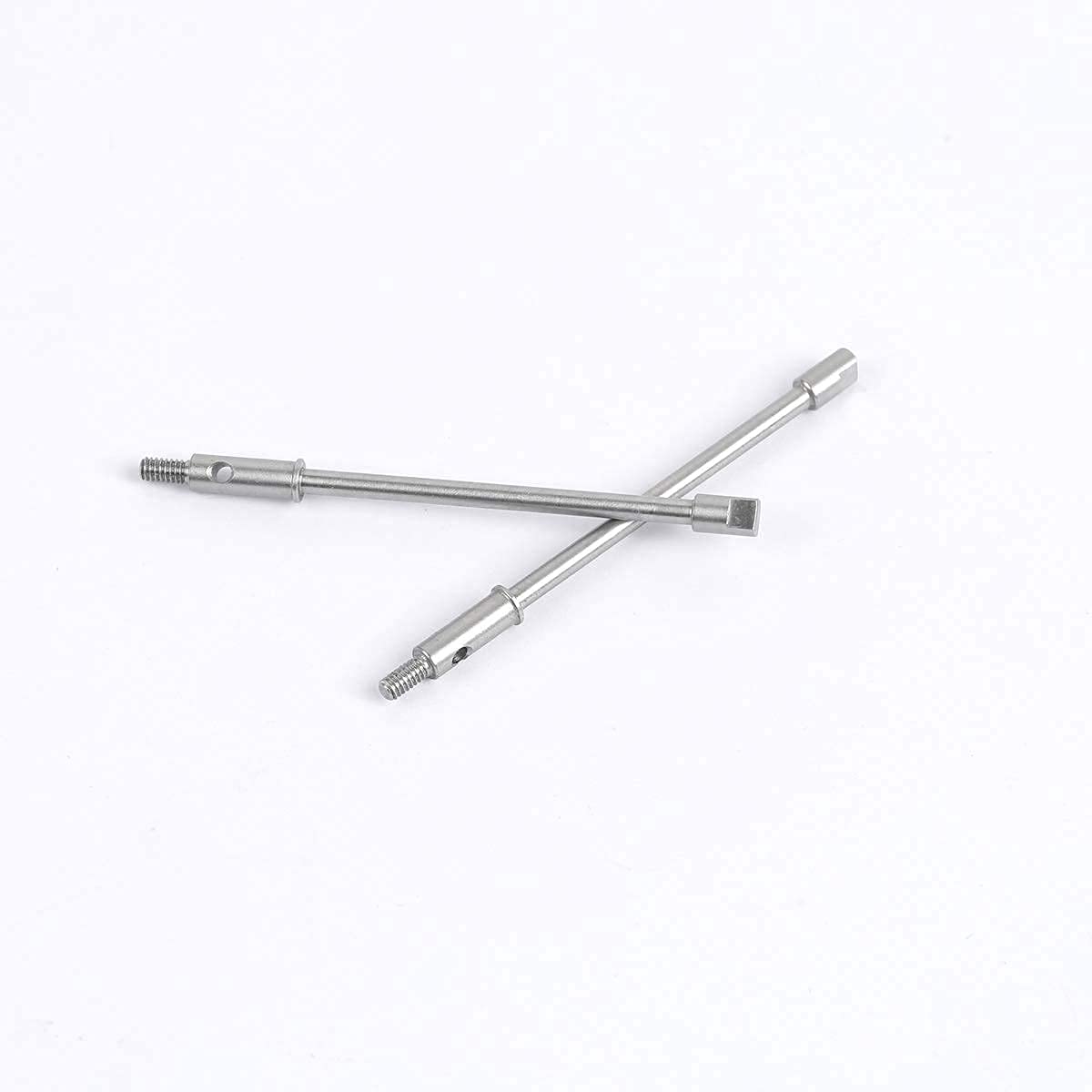 1/24 RC Stainless Steel Rear Axle Drive Shaft Set for Axial SCX24 RC Crawler Car Upgrade Parts (Rear)