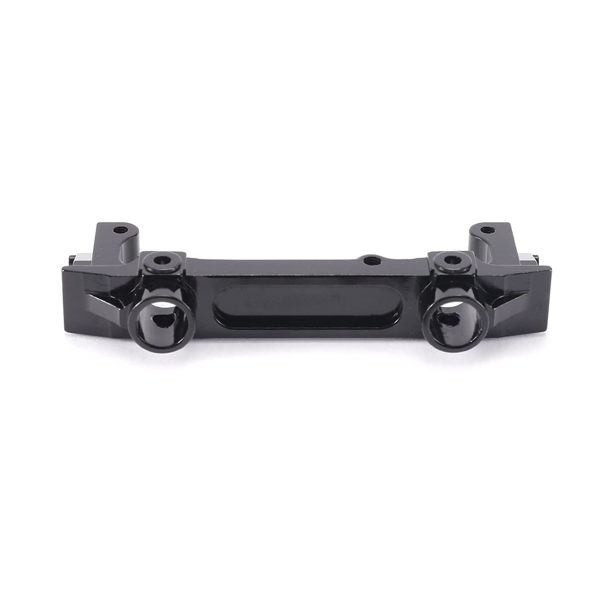 Aluminum Alloy Rear Bumper Mount Upgrades for 1/10 SCX10 II AX90046 RC Crawler Car (Black)