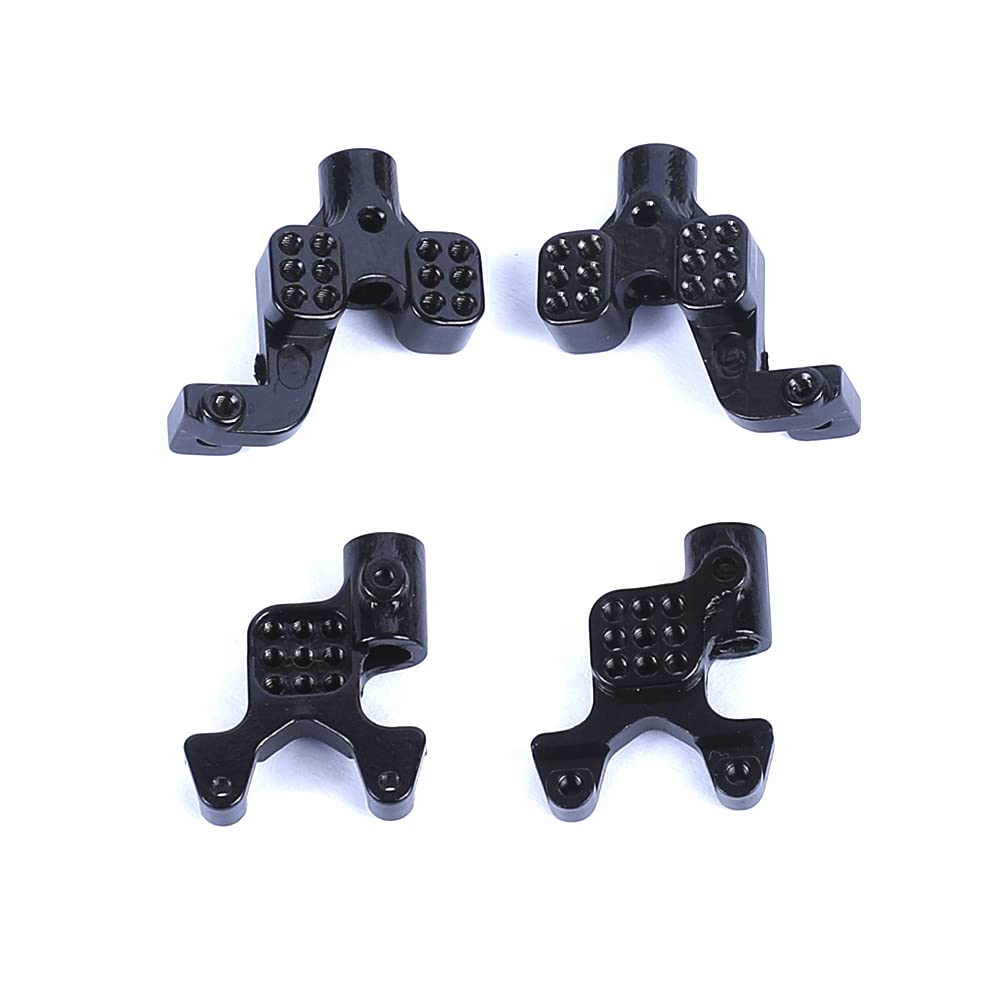 Aluminum Adjustable Shock Towers Mount Set for 1/24 Axial SCX24 AXI90081 AXI00001 RC Crawler Upgrades (Black)