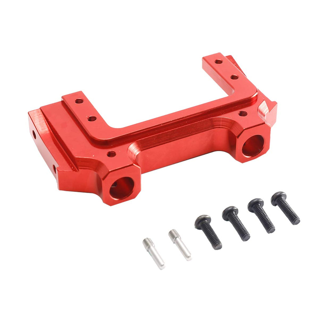 Metal Front Bumper Mount Servo Bracket for 1/10 Axial SCX10 II AX90046 RC Crawler Car Upgrade Parts (Red)
