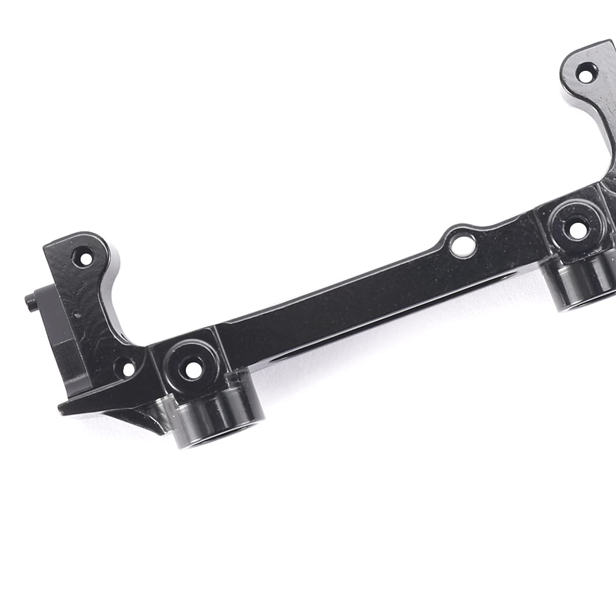 Aluminum Alloy Rear Bumper Mount Upgrades for 1/10 SCX10 II AX90046 RC Crawler Car (Black)