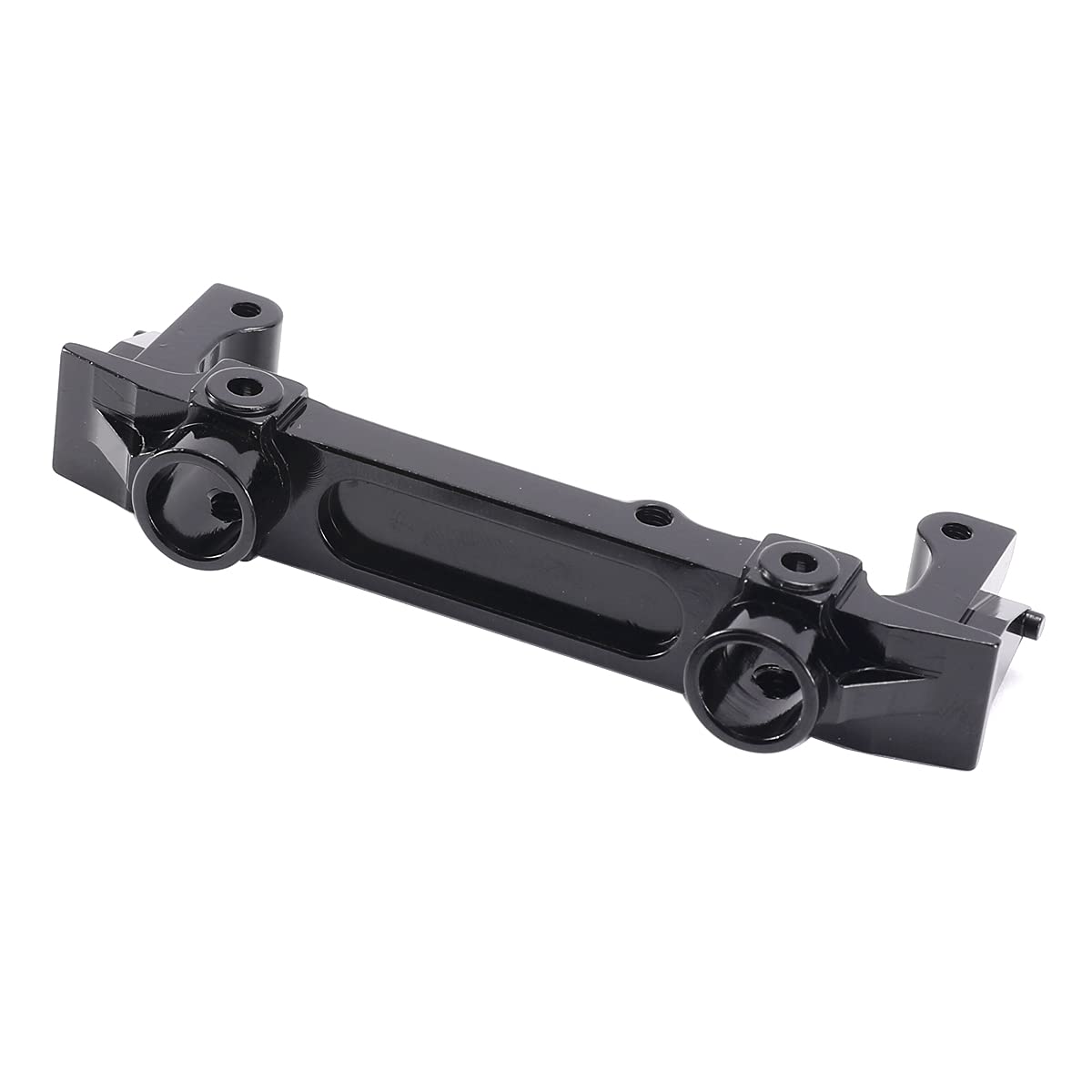 Aluminum Alloy Rear Bumper Mount Upgrades for 1/10 SCX10 II AX90046 RC Crawler Car (Black)