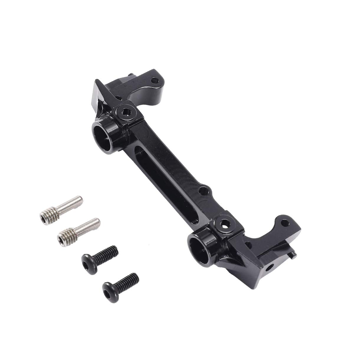 Aluminum Alloy Rear Bumper Mount Upgrades for 1/10 SCX10 II AX90046 RC Crawler Car (Black)