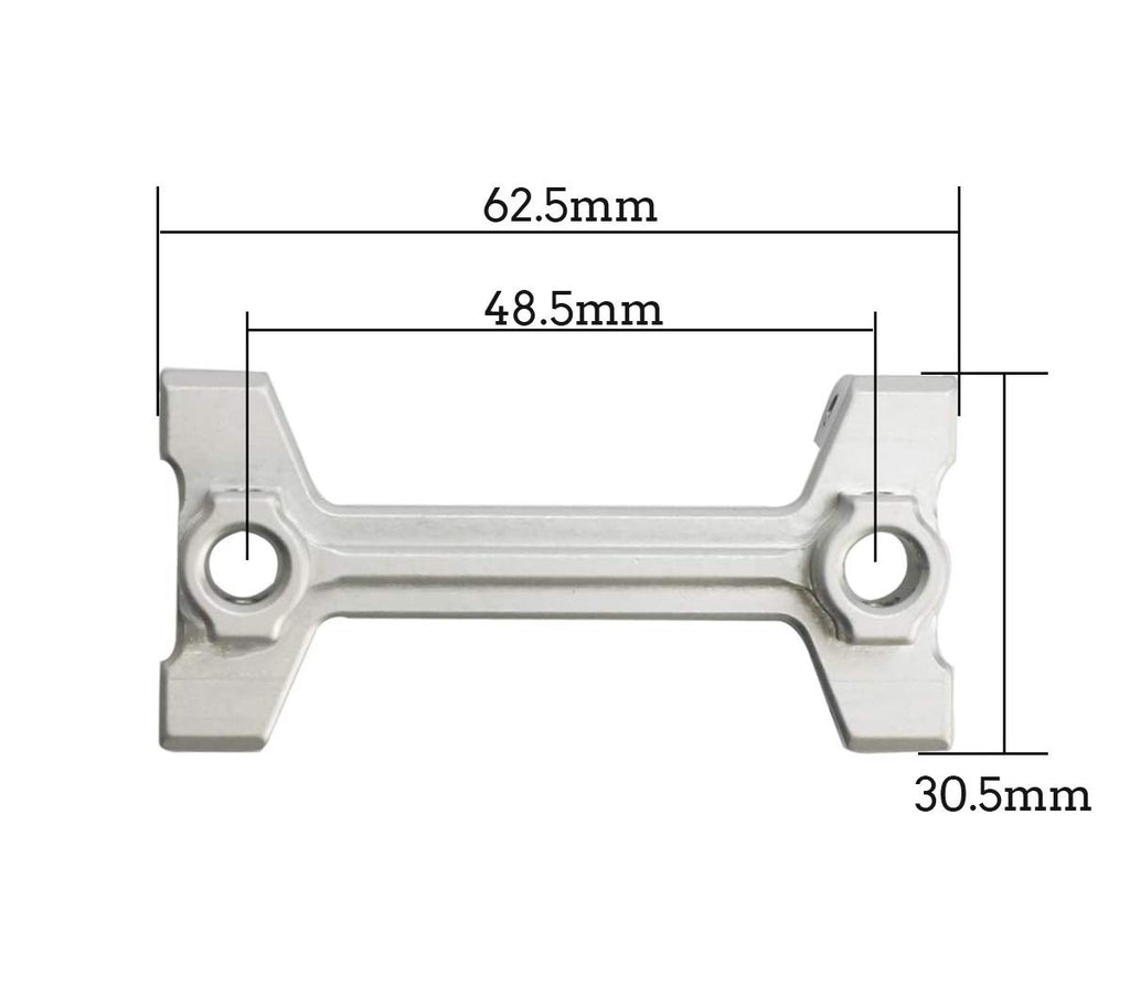 1/10 Aluminum Body Shell Rear Mount Stand for Axial SCX10 III AXI03007 RC Crawler Car Upgrades Parst (Titanium)