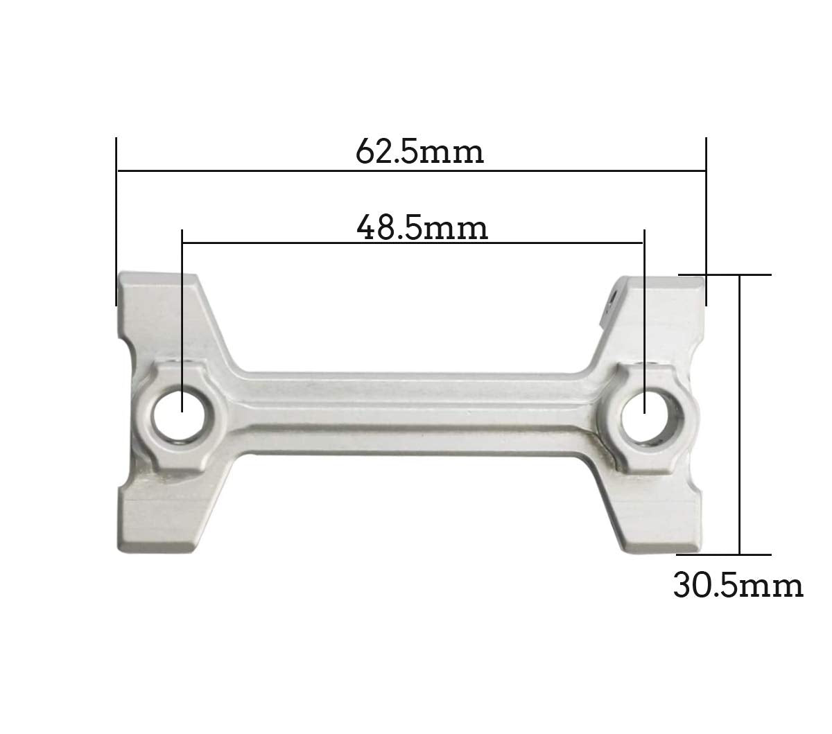 1/10 Aluminum Body Shell Rear Mount Stand for Axial SCX10 III AXI03007 RC Crawler Car Upgrades Parst (Titanium)