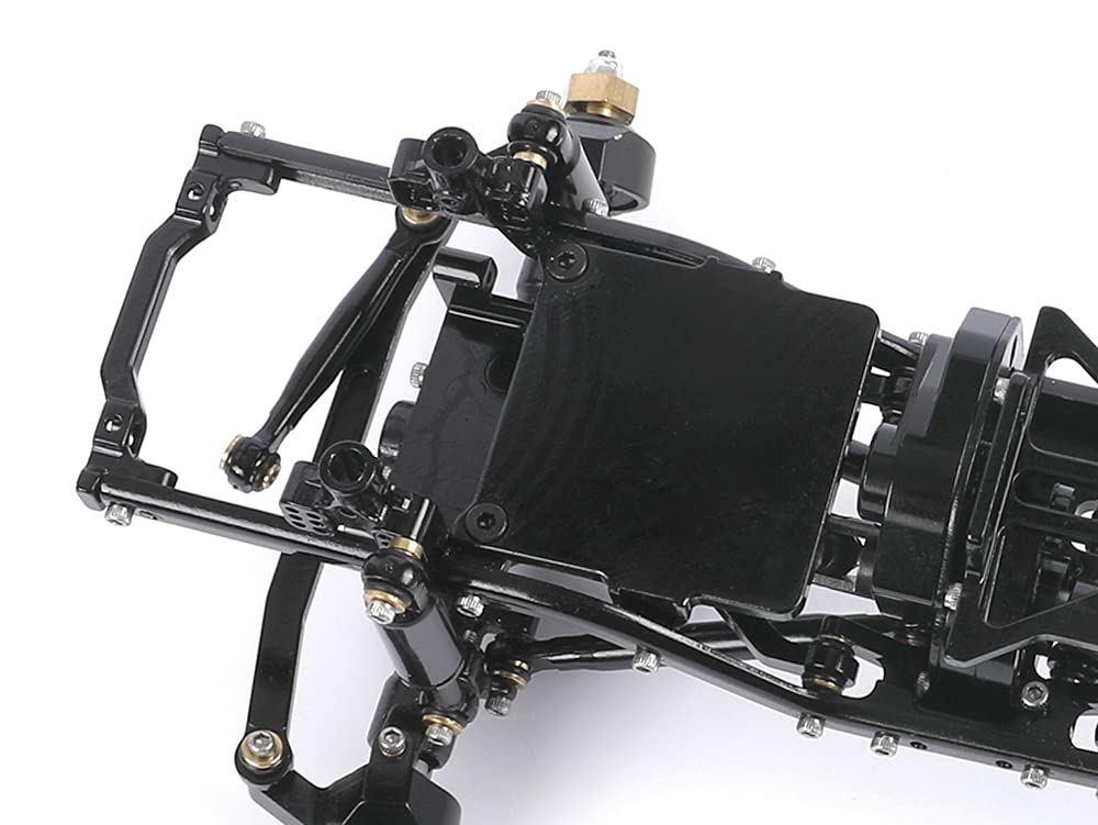 Aluminum Adjustable Shock Towers Mount Set for 1/24 Axial SCX24 AXI90081 AXI00001 RC Crawler Upgrades (Black)