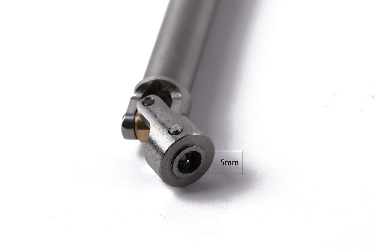 Aluminium Universal Drive Shaft Upgrades Accessories for 1/10 SCX10 RC Car Truck Rock Crawler 110-155 mm(2PC)