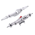 Aluminum Front and Rear Axle for 1/10 Axial Wraith 90018 90048 90053 90018 90020 90045 90056 RR10 RC Model Crawler Car (Silver)