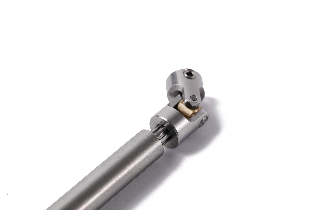 Aluminium Universal Drive Shaft Upgrades Accessories for 1/10 SCX10 RC Car Truck Rock Crawler 110-155 mm(2PC)
