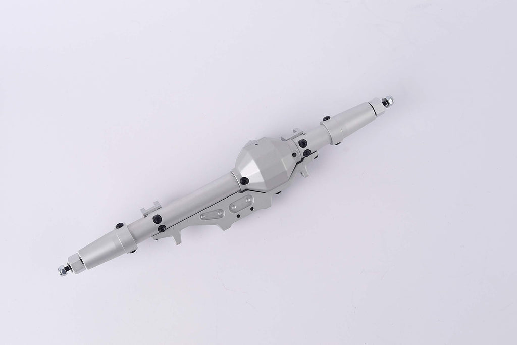 Aluminum Front and Rear Axle for 1/10 Axial Wraith 90018 90048 90053 90018 90020 90045 90056 RR10 RC Model Crawler Car (Silver)