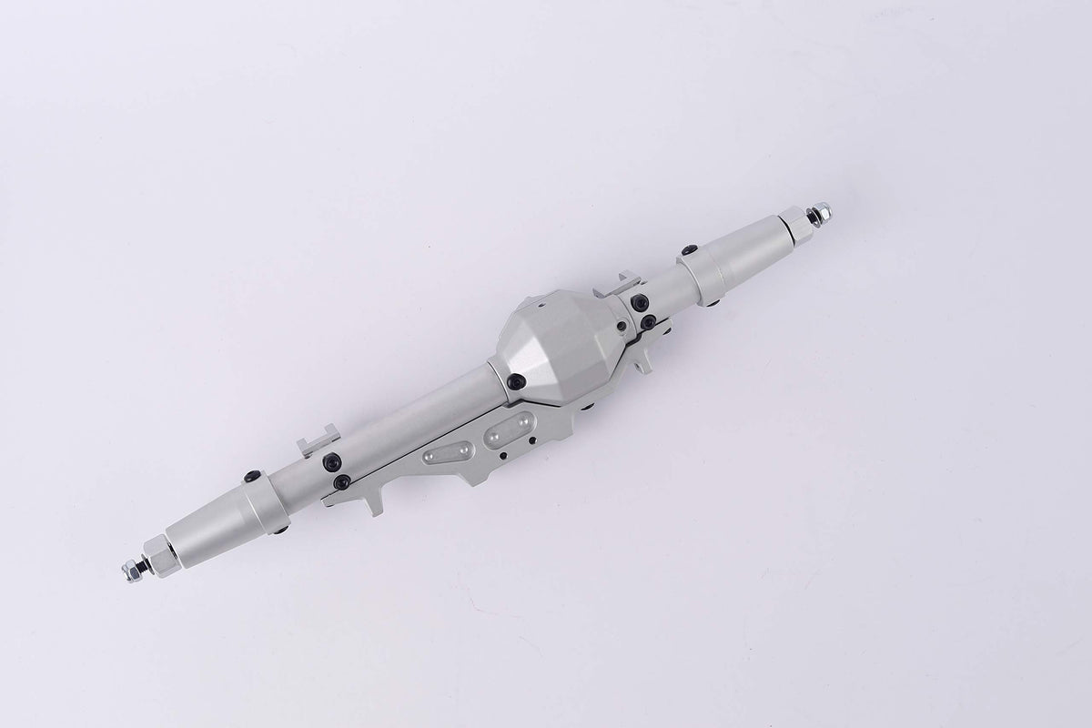 Aluminum Front and Rear Axle for 1/10 Axial Wraith 90018 90048 90053 90018 90020 90045 90056 RR10 RC Model Crawler Car (Silver)