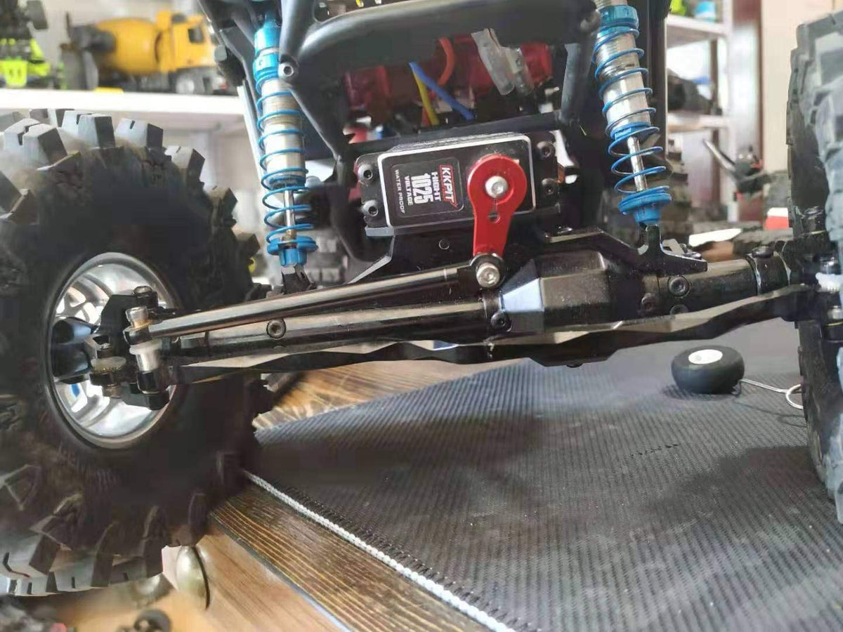 Aluminum Front and Rear Axle for 1/10 Axial Wraith 90018 90048 90053 90018 90020 90045 90056 RR10 RC Model Crawler Car (Silver)