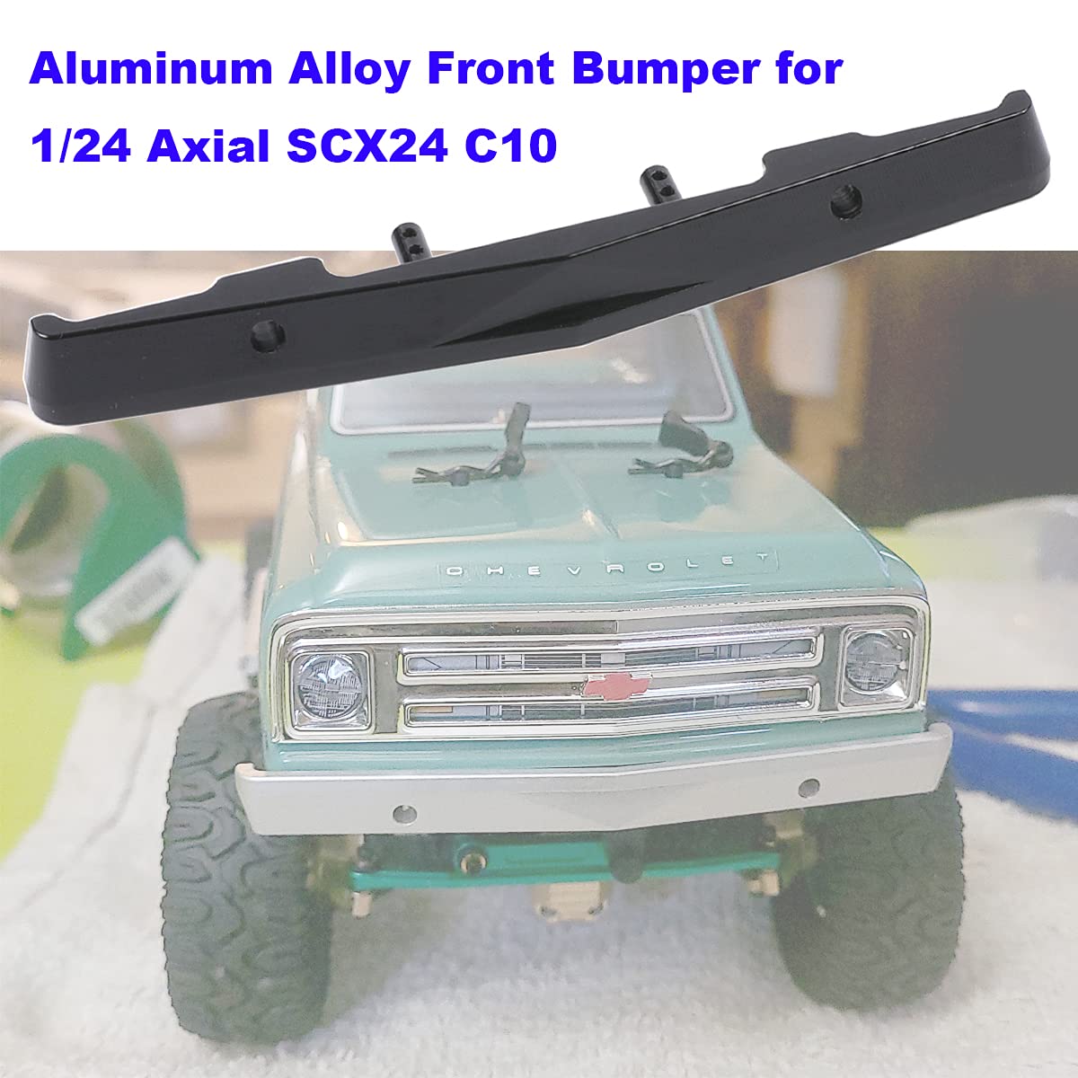 Aluminum alloy front_bumper for scx24 c10 with crawer background