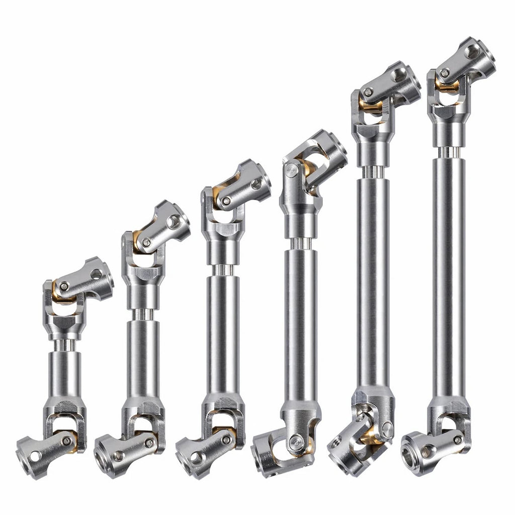 Stainless Steel Drive Shaft 5mm Universal Joint Driveshaft for 1/10 RC Rigs Crawler SCX10 Pro TRX4 High Trail TF2 VS4-10 CC02