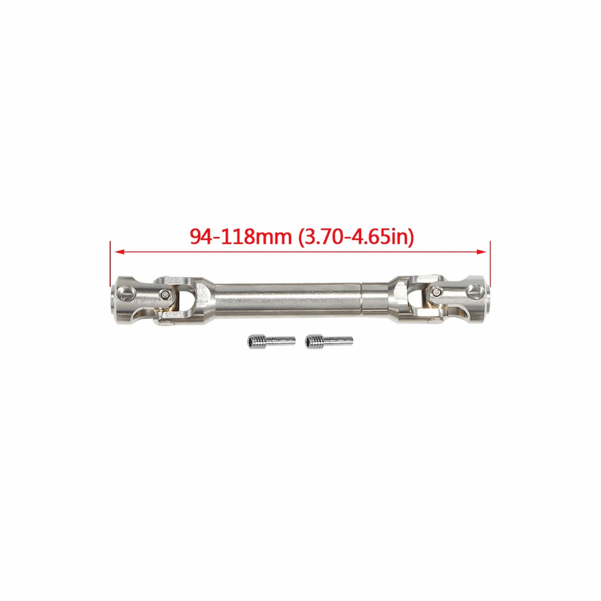 Stainless Steel Drive Shaft 5mm Universal Joint Driveshaft for 1/10 RC Rigs Crawler SCX10 Pro TRX4 High Trail TF2 VS4-10 CC02