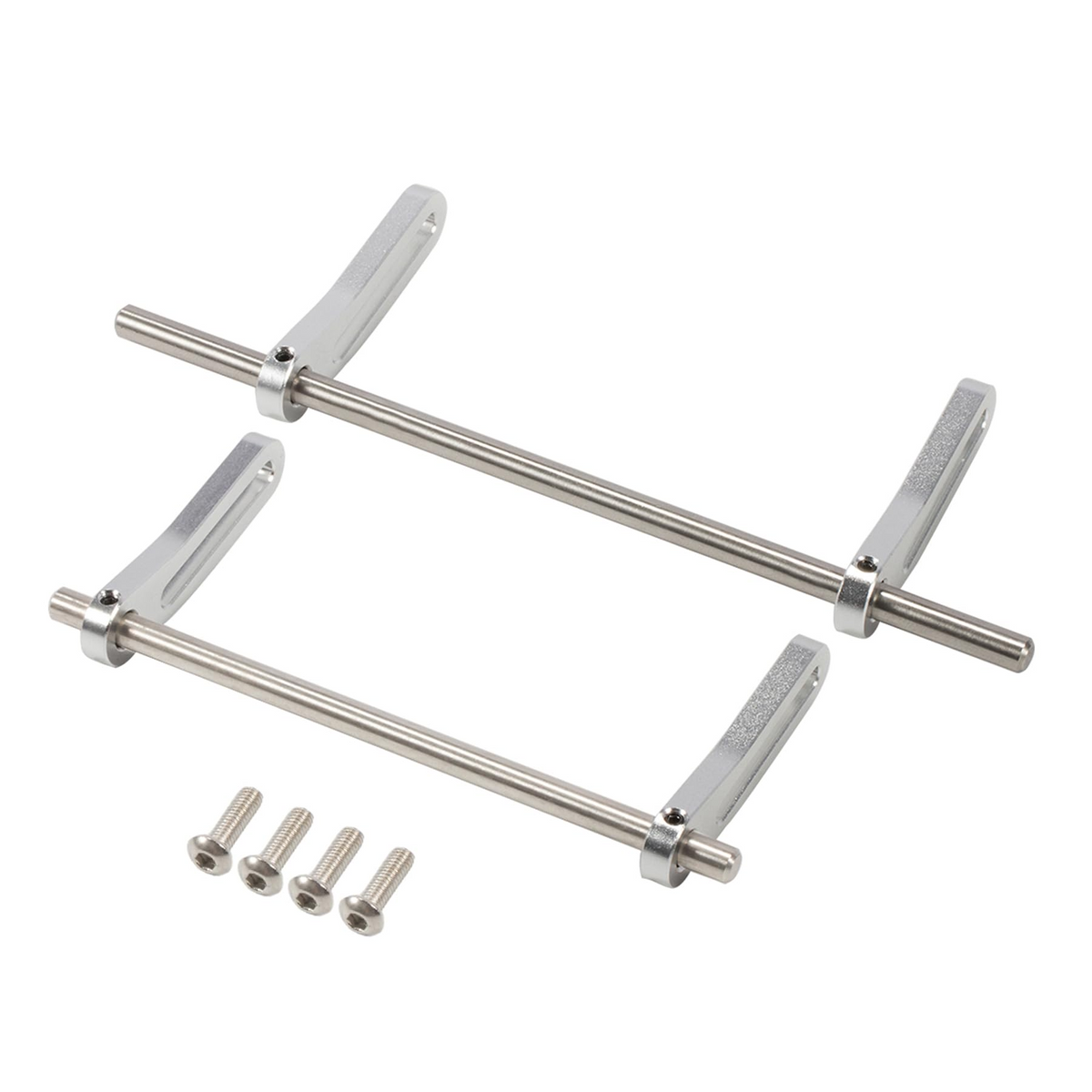 Adjustable 1/10 Scale Bumper Mount Front Rear, Metal Bumper Set Complete for RC Crawler Axial SCX10 Element Enduro Gen7 Gen8 TRX6 TRX4 Upgrades